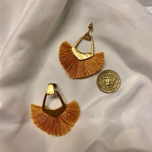 Gold and yellow earrings